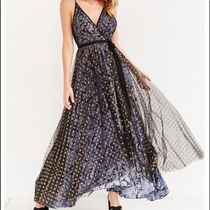 Rare paisley wrap maxi dress